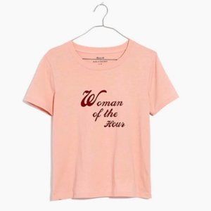 NWT Madewell Woman of the Hour tee top pink